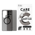 CARE - Puzdro Smokey s čiernym QI pre Samsung Galaxy S25 Ultra, čierna
