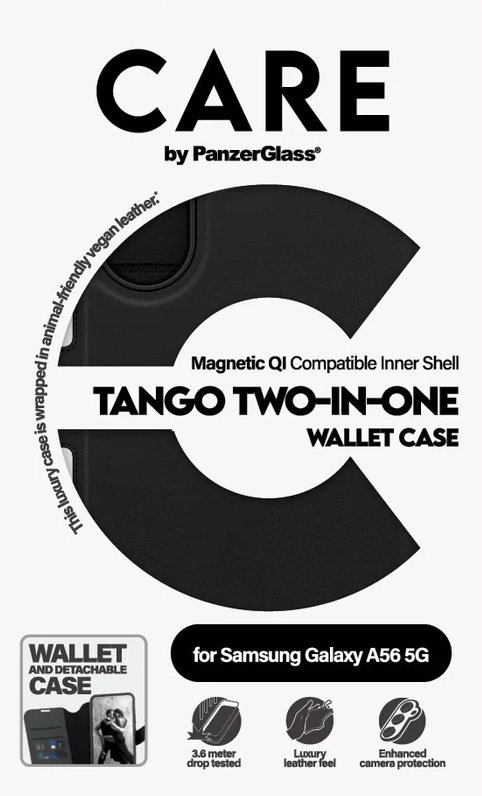 CARE - Puzdro Wallet Tango Two-In-One pre Samsung Galaxy A56 5G, čierna