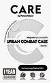 CARE - Puzdro Urban Combat s bielym QI pre Samsung Galaxy S25+, transparentná