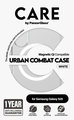 CARE - Puzdro Urban Combat s bielym QI pre Samsung Galaxy S25, transparentná
