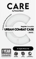 CARE - Puzdro Urban Combat s MagSafe pre iPhone 16e, biela