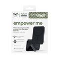empower - Bezdrôtová PowerBank 5000 mAh, s otočným stojanom 20 W, kompatibilná s MagSafe, Qi2/USB-C, vesmírna čierna
