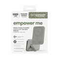 empower - Bezdrôtová PowerBank 5000 mAh, s otočným stojanom 20 W, kompatibilná s MagSafe, Qi2/USB-C, titán