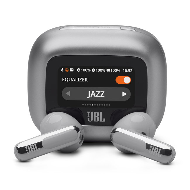 JBL - Bezdrôtové slúchadlá TWS Live Flex 3, strieborná