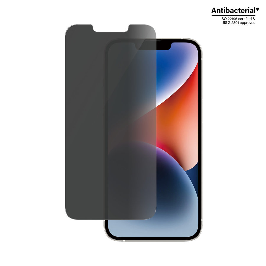 Tvrdené sklo Privacy AB pre iPhone 16e/14/13 Pro/13, číra