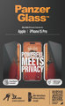 Tvrdené sklo UWF Privacy s aplikátorom pre iPhone 15 Pro, čierna