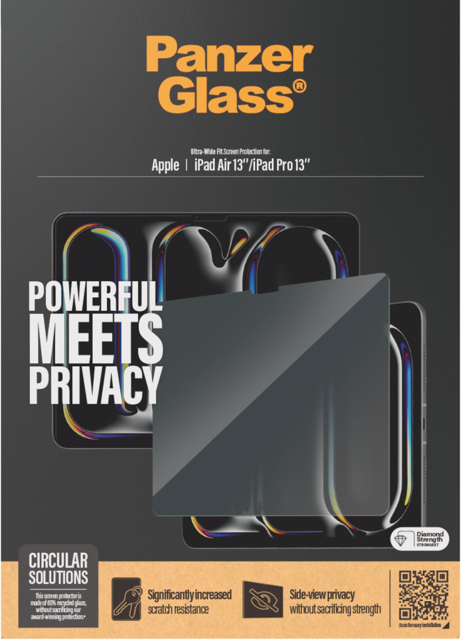 Tvrdené sklo UWF Privacy pre iPad Pro 13"/Air 13'', číra