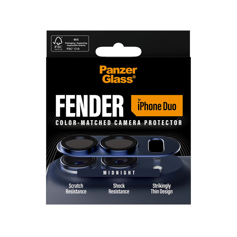 Ochranný kryt objektívu Fender pre iPhone Duo, dark blue