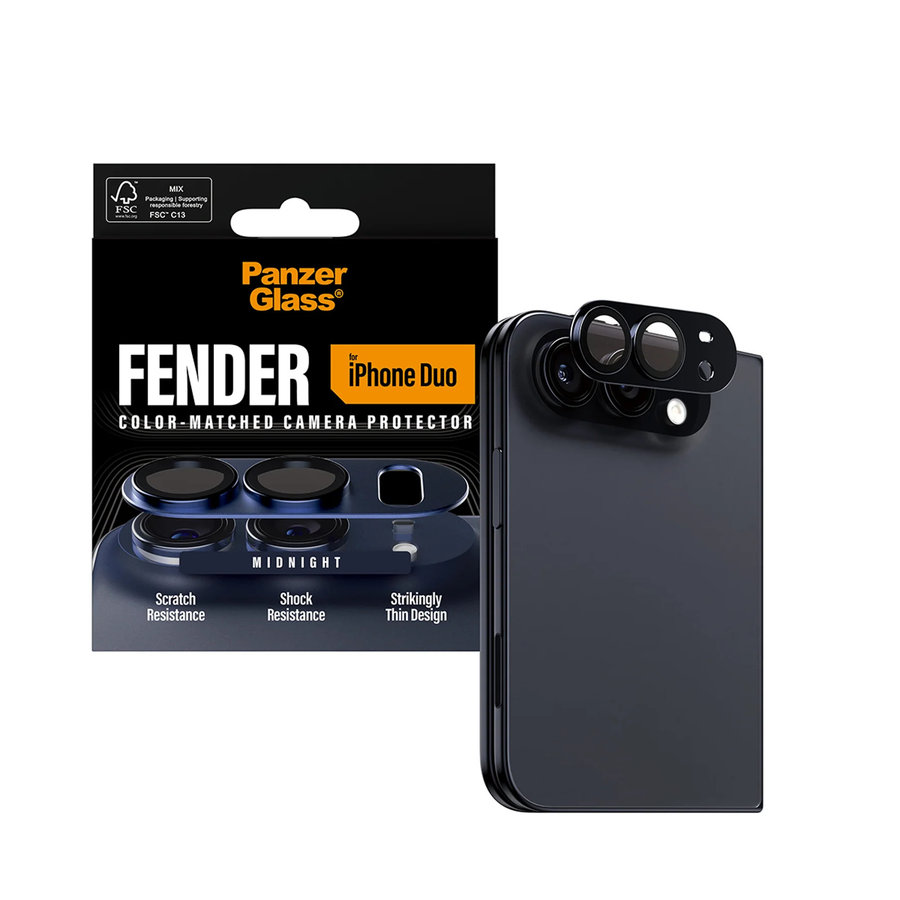 Ochranný kryt objektívu Fender pre iPhone Duo, dark blue