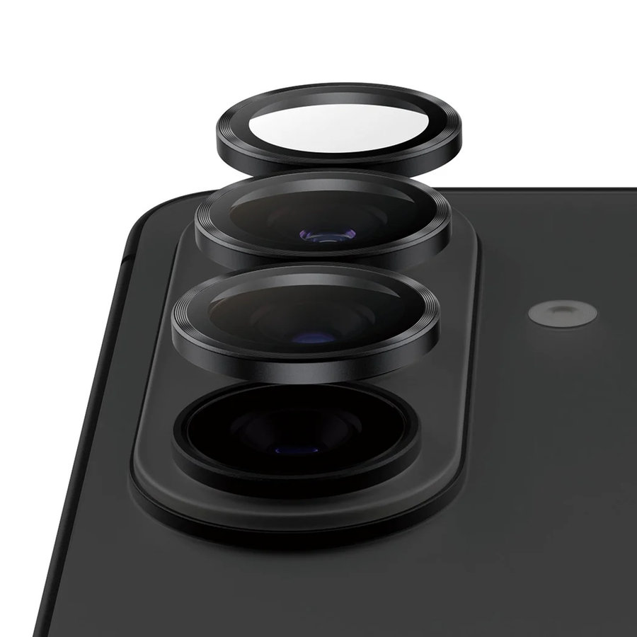 Ochranný kryt objektívu Hoops Ceramic II pre Samsung Galaxy S26/S26+, čierna