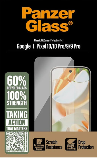Tvrdené sklo pre Google Pixel 10/10 Pro/9/9 Pro, číra