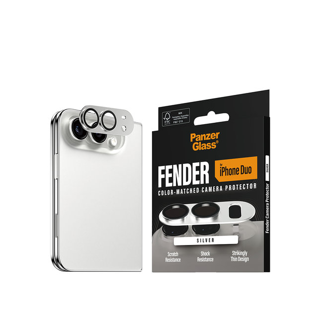 Ochranný kryt objektívu Fender pre iPhone Duo, biela
