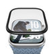 Tvrdené sklo UWF METALLIC pre Apple Watch 11/10 42 mm, čierna
