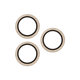 Ochranný kryt objektívu Hoops pre iPhone 17 Pro Max/17 Pro/16 Pro Max/16 Pro, glitter gold