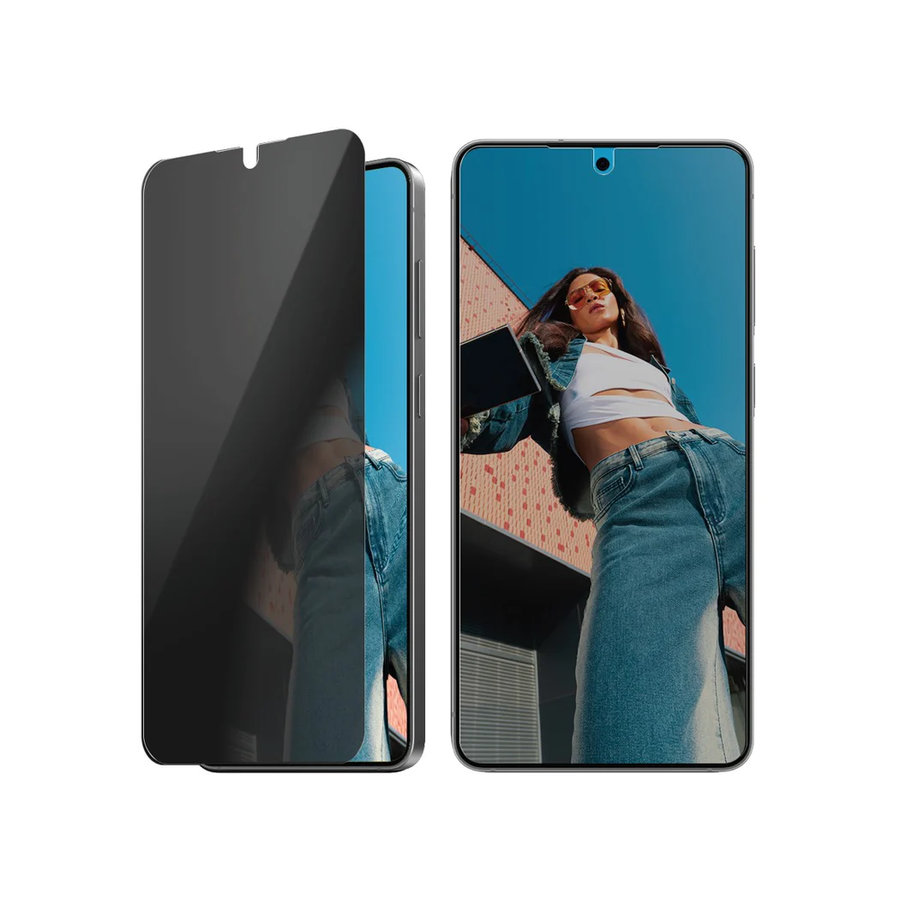 Tvrdené sklo UWF Privacy s aplikátorom pre Samsung Galaxy S25 Edge, číra