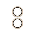 Ochranný kryt objektívu Hoops pre iPhone 17/16 Plus/16, glitter gold