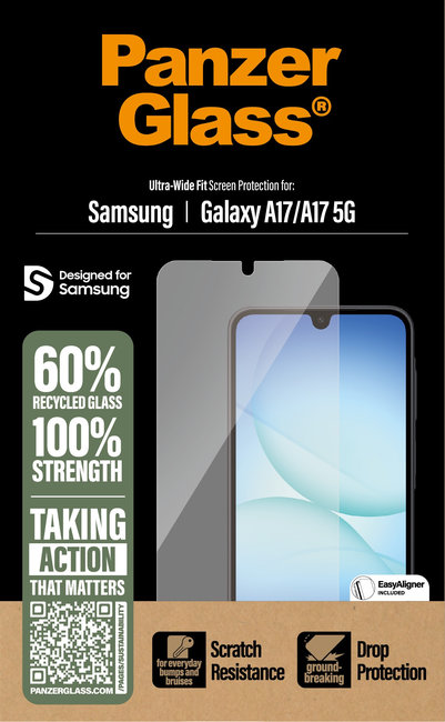 Tvrdené sklo UWF s aplikátorom pre Samsung Galaxy A17/A17 5G, číra