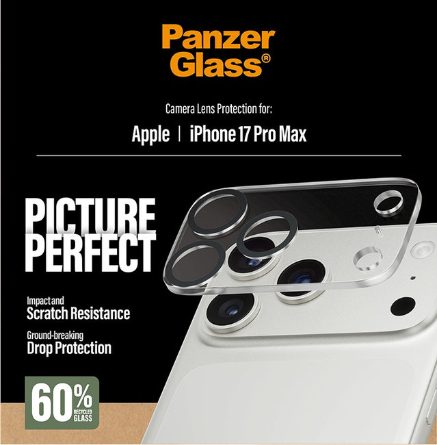 Ochranný kryt objektívu PicturePerfect pre iPhone 17 Pro Max, číra