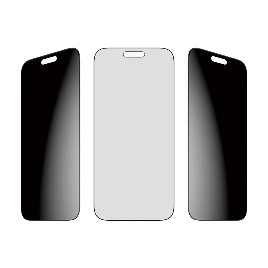 Tvrdené sklo UWF 2-Way Privacy s aplikátorom pre iPhone 17 Pro Max, čierna