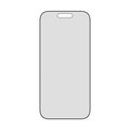 Tvrdené sklo UWF 2-Way Privacy s aplikátorom pre iPhone 17/16 Pro, čierna