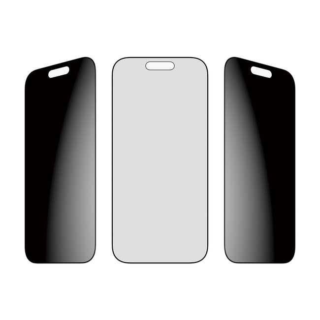 Tvrdené sklo UWF 2-Way Privacy s aplikátorom pre iPhone 17/16 Pro, čierna