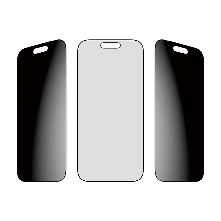 Tvrdené sklo UWF 2-Way Privacy s aplikátorom pre iPhone 17/16 Pro, čierna