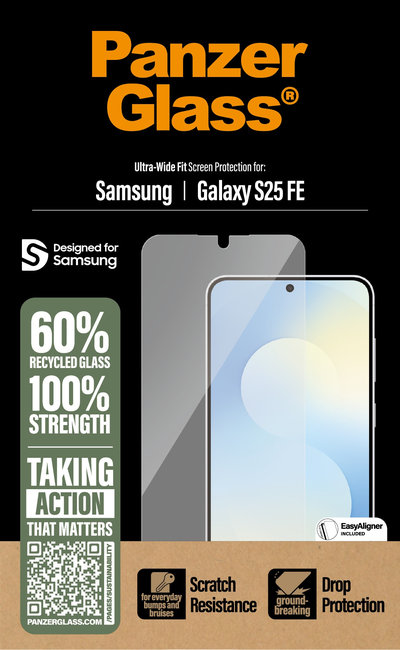 Tvrdené sklo UWF s aplikátorom pre Samsung Galaxy S25 FE, číra