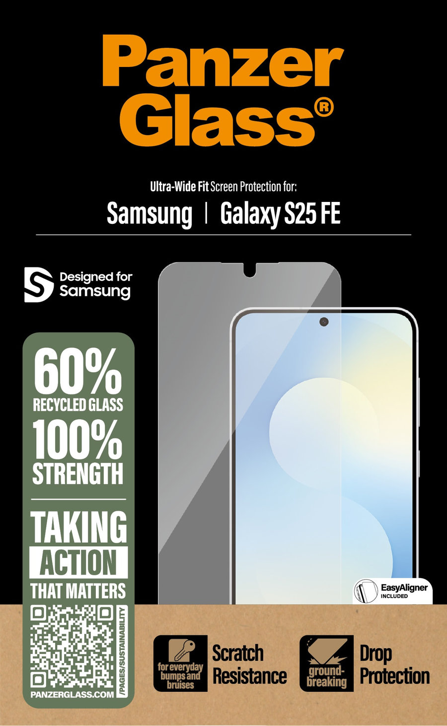 Tvrdené sklo UWF s aplikátorom pre Samsung Galaxy S25 FE, číra