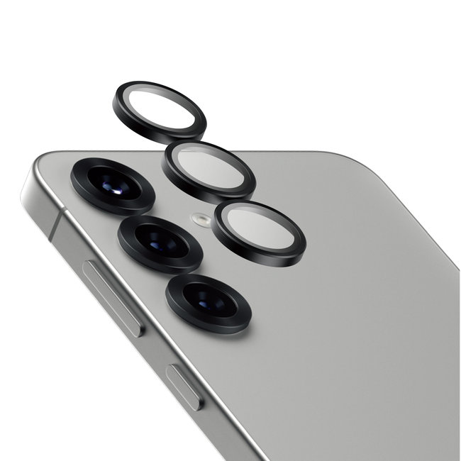 Ochranný kryt objektívu Hoops Ceramic pre Samsung Galaxy S25+, čierna