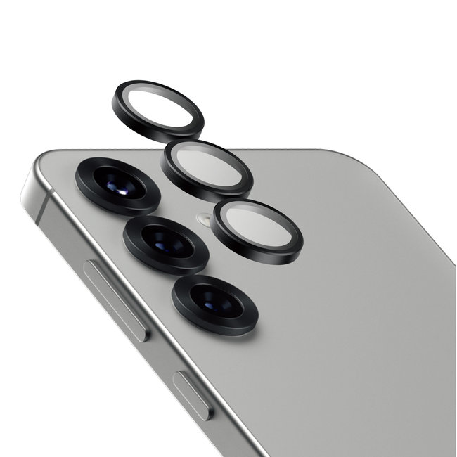 Ochranný kryt objektívu Hoops Ceramic pre Samsung Galaxy S25, čierna