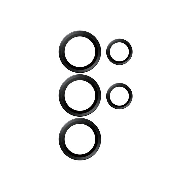 Ochranný kryt objektívu Hoops Ceramic pre Samsung Galaxy S25 Ultra, čierna