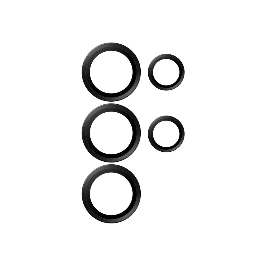 Ochranný kryt objektívu Hoops Ceramic pre Samsung Galaxy S25 Ultra, čierna