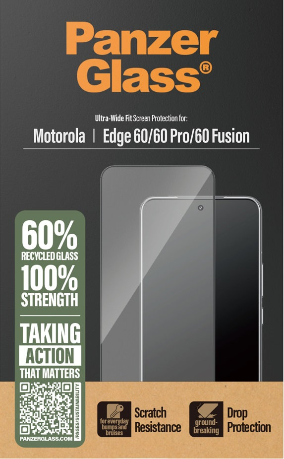 Tvrdené sklo UWF pre Motorola Edge 60/60 Pro/60 Fusion, čierna