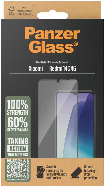 Tvrdené sklo UWF pre Xiaomi Redmi 14C 4G, číra