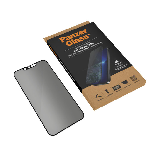 Tvrdené sklo Case Friendly Privacy AB pre iPhone 13 Pro Max, čierna