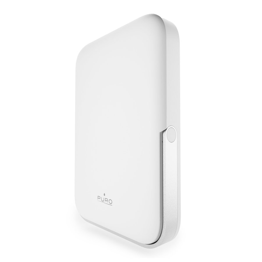 PURO - PowerBank 5000 mAh, kompatibilná s MagSafe, STAND POWER MAG, 20 W, biela