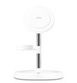 PURO - Bezdrôtová nabíjacia stanica 3v1, magnetická, biela