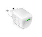 PURO - Cestovný adaptér MiniPro USB-C, GaN, 30 W, biela