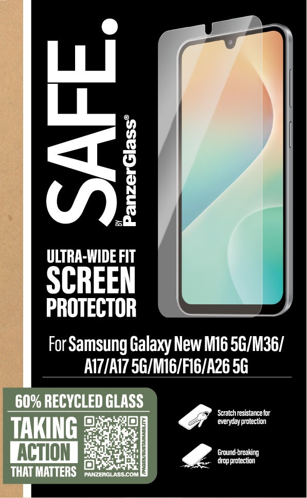 SAFE - Tvrdené sklo UWF pre Samsung Galaxy A17/A17 5G, číra
