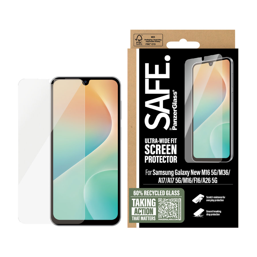 SAFE - Tvrdené sklo UWF pre Samsung Galaxy A17/A17 5G, číra