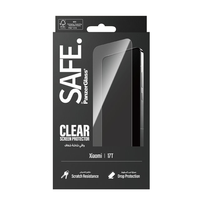 SAFE - Tvrdené sklo UWF pre Xiaomi 17T, čierna