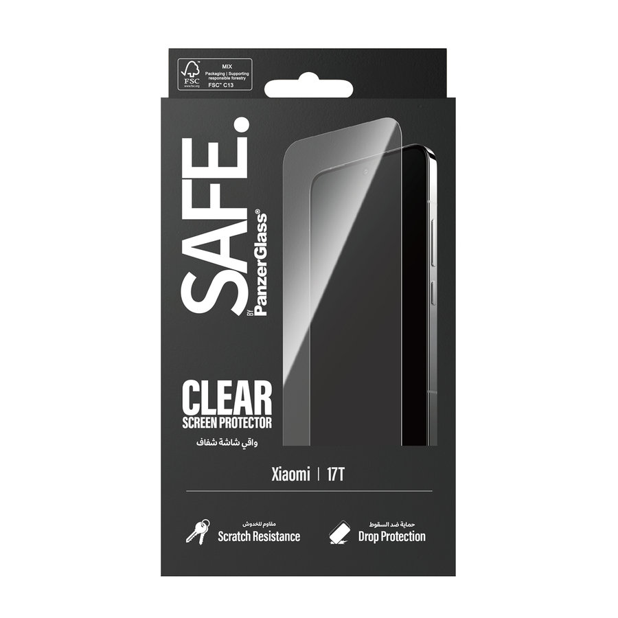 SAFE - Tvrdené sklo UWF pre Xiaomi 17T, čierna