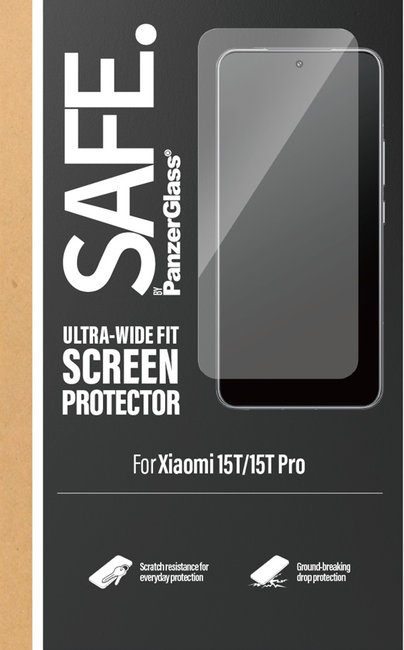 SAFE - Tvrdené sklo UWF pre Xiaomi 15T/15T Pro, čierna