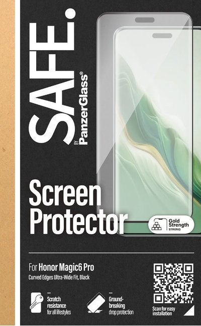 SAFE - Tvrdené sklo UWF pre Honor Magic6 Pro, čierna