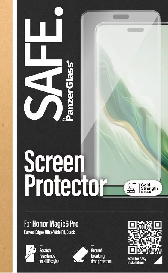 SAFE - Tvrdené sklo UWF pre Honor Magic6 Pro, čierna