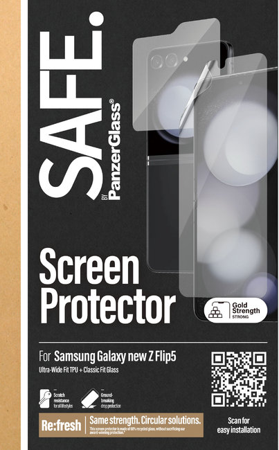 SAFE - Ochranná fólia UWF a tvrdené sklo pre Samsung Galaxy Z Flip6, číra
