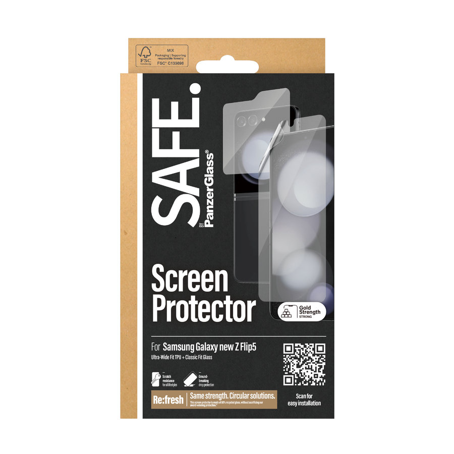 SAFE - Ochranná fólia UWF a tvrdené sklo pre Samsung Galaxy Z Flip6, číra