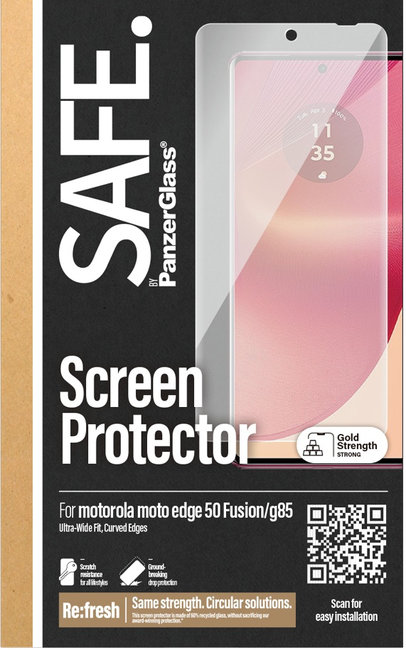 SAFE - Tvrdené sklo UWF pre Motorola Moto G85 5G/Edge 50 Fusion, čierna