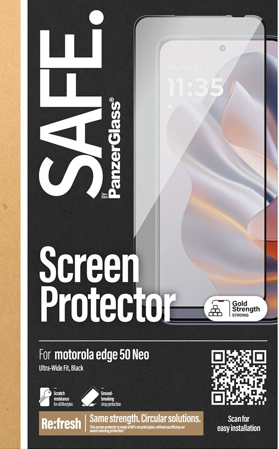 SAFE - Tvrdené sklo UWF pre Motorola Edge 50 Neo, čierna