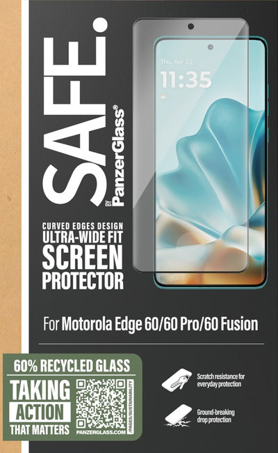 SAFE - Tvrdené sklo UWF pre Motorola Edge 60 Neo, čierna